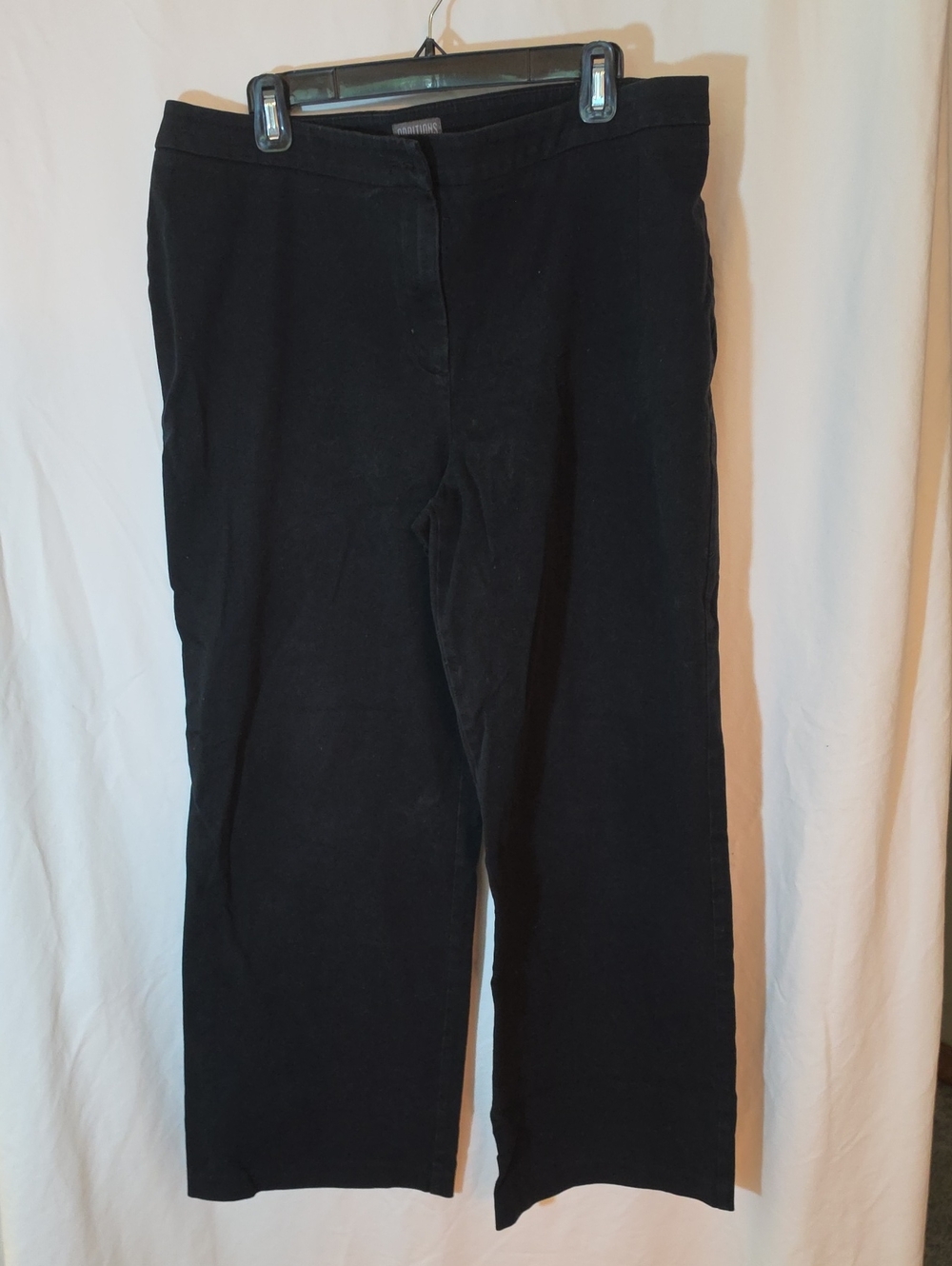 Chico's Black Cotton-Stretch Pants